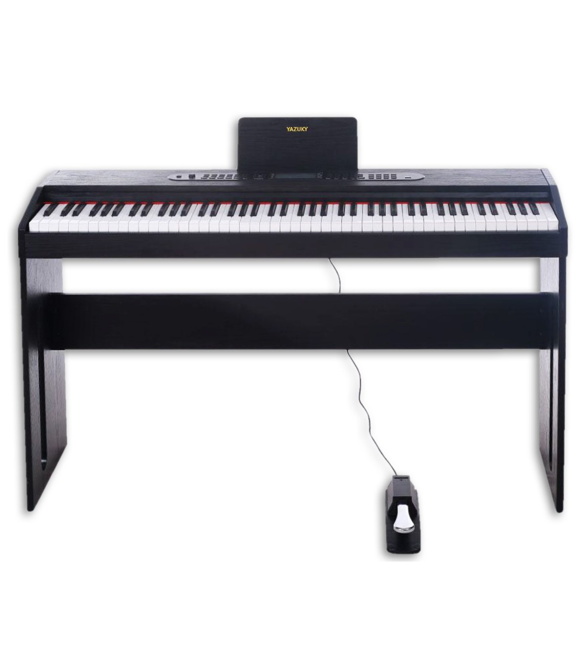 piano keyboard 88 keys black white